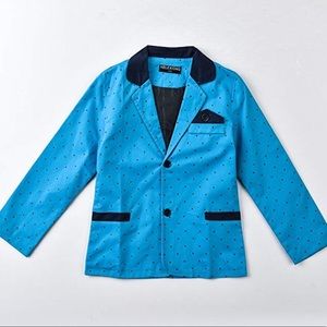Boys Polka Dot Blazer Blue Kids Medium Amazon 160